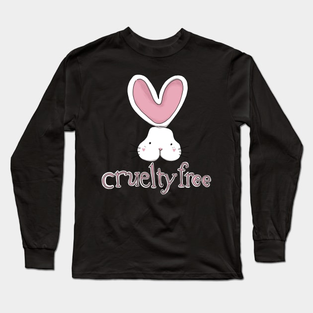 cruelty free bunny Long Sleeve T-Shirt by violinoviola